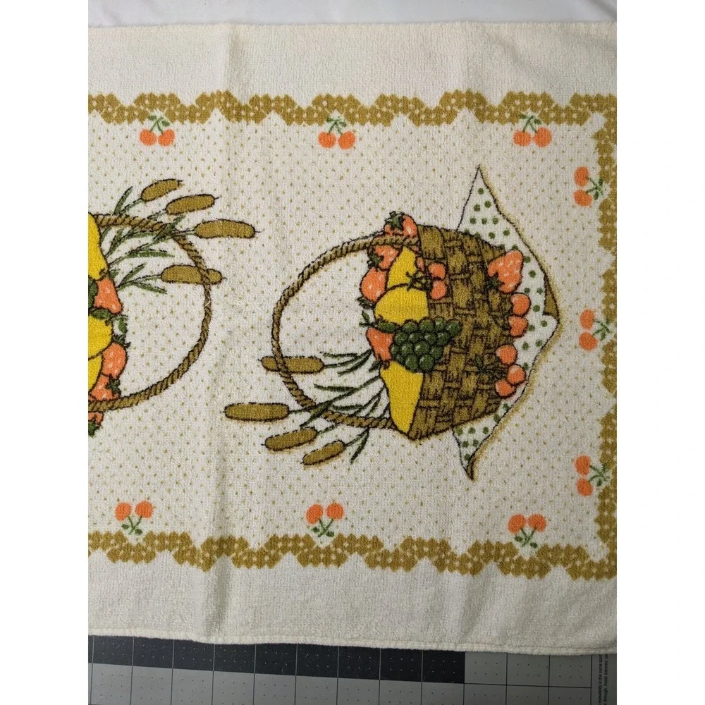 Kitchen Hand Towel Tan Fruit Basket 16x23‎ Inch